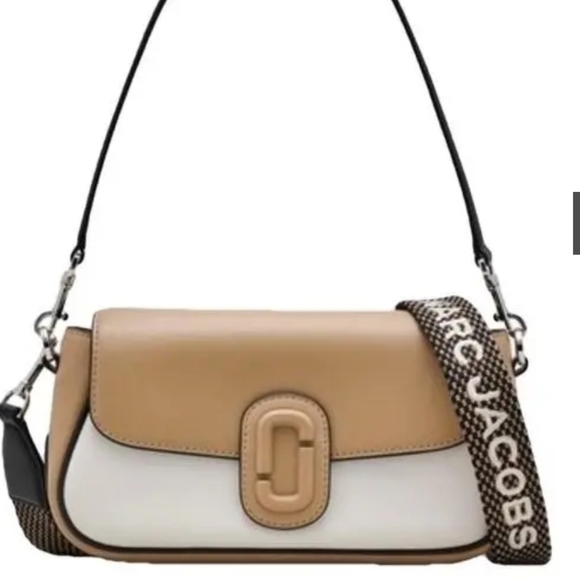 Marc Jacobs Tan and White Shoulder Bag/ BNWT - Picture 1 of 9